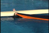 hand on bow while capsized